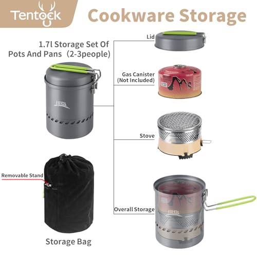 Batterie de cuisine de camping stable pour cuisiner sans basculer - 3