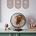 Waypoint Geographic Revolution Globe, 12” Diameter Desktop World Globe, Gyromatic Full-Swing Movement, Decorative For Home or Office Decor, Bronze Metallic