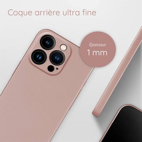 Coque iPhone 16 Pro fine coque rigide moex Alpha or rose - 4