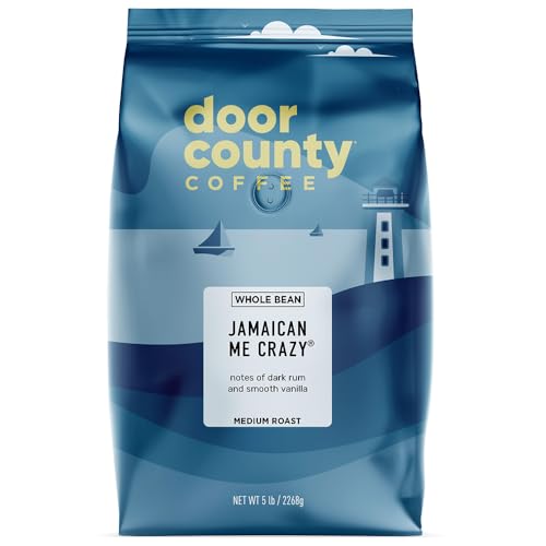 Door County Coffee Jamaican Me Crazy® Flavored Coffee Whole Bean