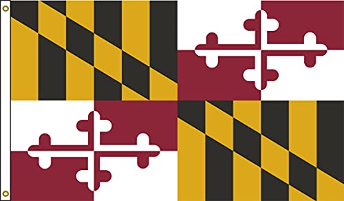 Maryland 4ftx6ft Nylon State Flag 4x6 Made In USA 4'x6'