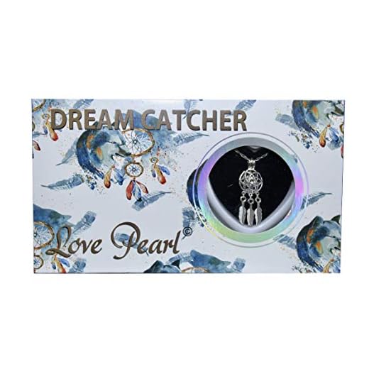 Dream Catcher Love Wish Pearl Kit Chain Necklace Kit Pendant Cultured Pearl in Kit Set with Stainless Steel Chain 16"