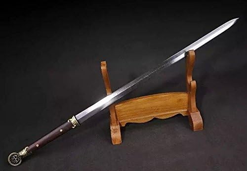 Chinese Sword Pei Dong jian(Pattern Steel Blade,Ormosia henryi Scabbard,Alloy Fittings) Length 41"