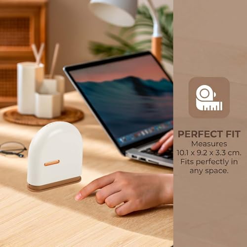 Zahnspangendose Magnetisch, Retainer Case für Zahnspangen & Aufbissschienen, Tragbare Zahnschiene Box Kompatibel, BPA-Frei Prothesendose Aufbewahrungsbox für Unterwegs (10,1 x 9,2 cm) (Beige)