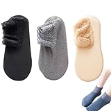 Women Fashion Lace Warmer Socks, Solid Color Soft Warmer Socks with Lace Trim for Girls (3PCS-A)