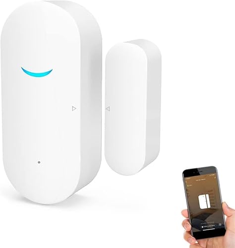 Alarma con sensor inteligente inalámbrico WiFi para puerta y ventana, Alexa Google Assistant y Tuya APP Control Sistema de seguridad para el hogar