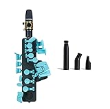 Odisei Music Travel Sax 2 (Turquoise) + Accessory Pack | Saxofón electrónico | +50 sonidos | El más pequeño y ligero del mundo, practica en silencio