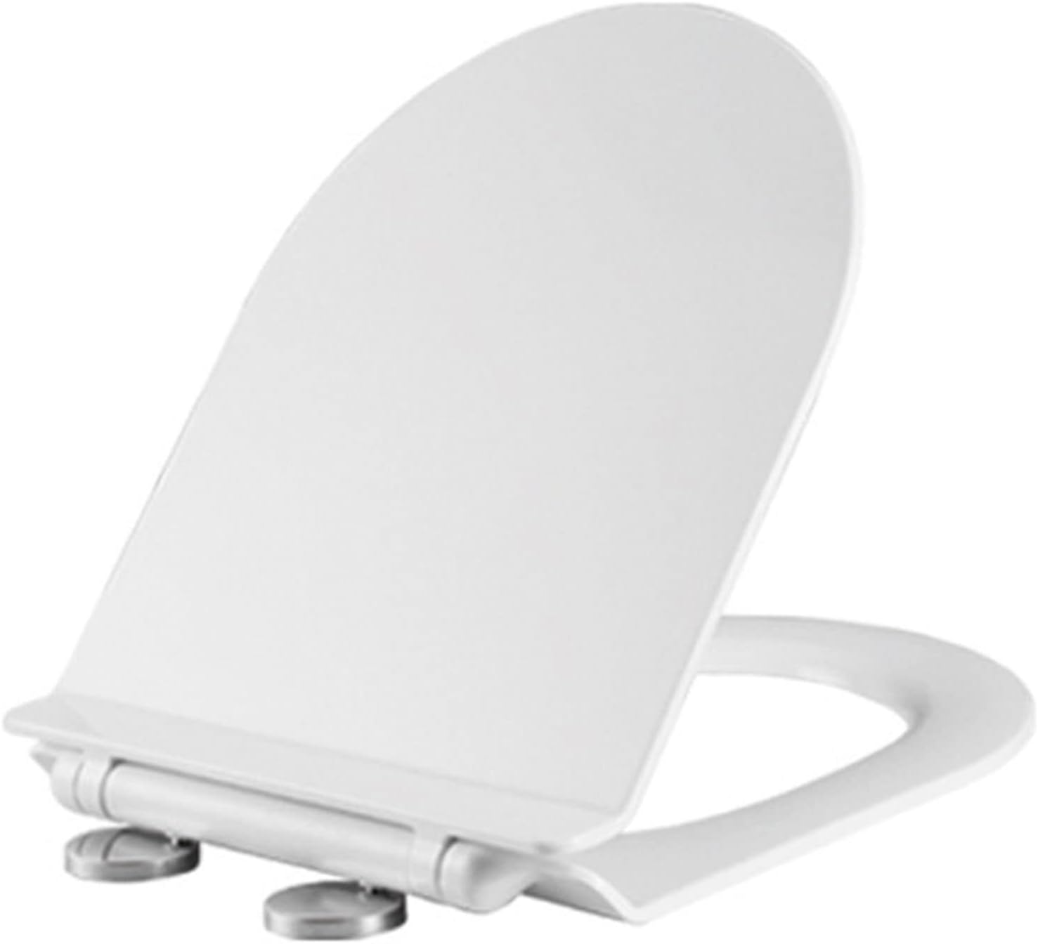 BHBXZZDB Premium One Click Elongated Toilet Seats, PP Plastic, Easy Installation and Quick-Release Removable for Cleaning Stable Hinge Design to Prevent Shifting, Soft Closed