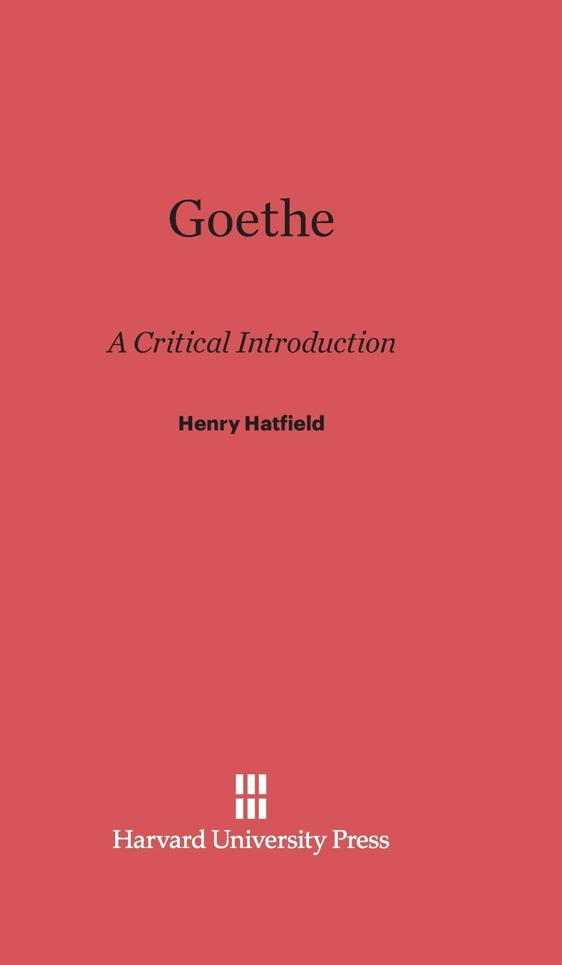 Buy Goethe: A Critical Introduction — BookShops.in