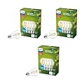 Philips Ultra Efficient, A19 Clear Dimmable, EyeComfort, Flicker-Free, 800 Lumen, 2700K Soft Warm White, T20, E26 Base, 60W, 12-Pack