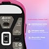 ATTACK SHARK X3 Wireless Gaming Mouse, 49g Ergonomic Computer Mouse, Triple Modes PAW3395 26K DPI Optical Sensor, 200h Battery Life, Programmable Buttons, Gaming Accessories for PC/Laptop/Mac (Berry)