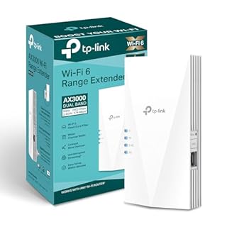 TP-Link Répéteur WiFi 6 RE700X, Amplificateur WiFi AX3000 Mbps, Port Ethernet Gigabit, Couvre jusqu'à 150 m², Repeteur WiFi Puissant, Compatible avec Les Box Internet, Profitez sans Changer Votre Box