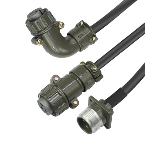 Connecteur de fil P20 mâle 4P câble 1M et prise aviation pour liaison électrique ronde