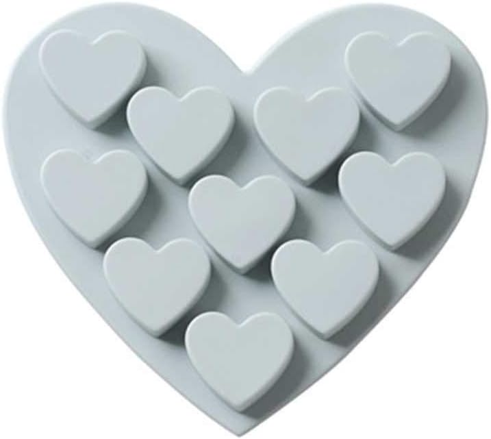 Silicone Heart Shaped Mould Chocolate DIY Flexiable and Reusable Baking Tools Cake Candy Mold (Color : B)