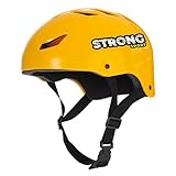 Genérico Capacete Proteção Skate, Patins, Bike... Profissional (M, Amarelo) para Praticantes de Esportes Radicais