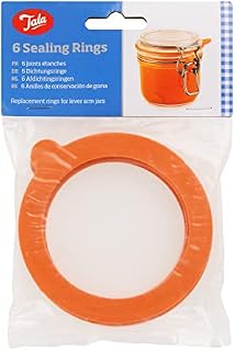 Tala 10A00129 6 Jar Sealing Rings , Orange