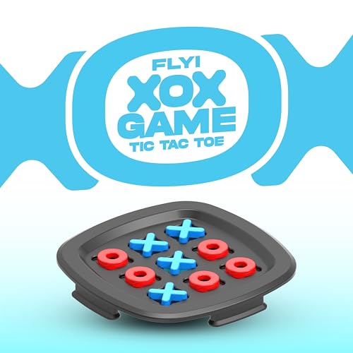 Image of FLYI XOX Game - Tic Tac Toe Board Game for Kids & Adults 2 Player Strategy & Brain Puzzle Training Portable Non-Toxic Plastic Toy Suitable for Family Indoor Game Best for Return Gifts| Ages 3+