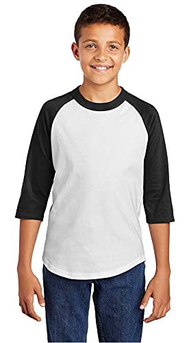 Joe's USA Youth Baseball Shirts - 3/4 Sleeve Baseball T-Shirts-Youth Sizes XS - XL2