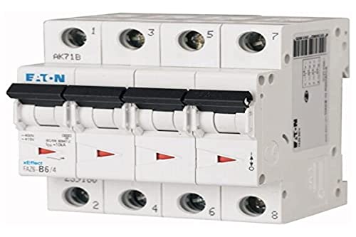 EATON FAZ6-C16/4 Interruptor Automático Magnetotérmico FAZ6, 4P, 16A, Curva C Cover