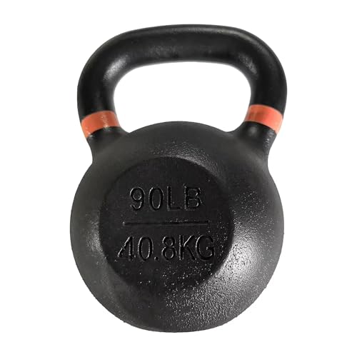 Elevon Cast Iron Kettlebell Weights for Home Gym, Heavy Duty Strength Training, Workout Equipment for HIIT, Functional Fitness, Available in 590 Pounds