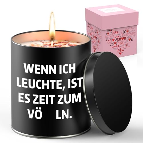 Valentinstag Kerze Geschenk für Ihn Männer, 9OZ Duftkerzen Geschenke für Männer vom Freundin, Lustige Valentinstagsgeschenke für Mann an Valentinstag Geburtstag Jahrestag Weihnachten