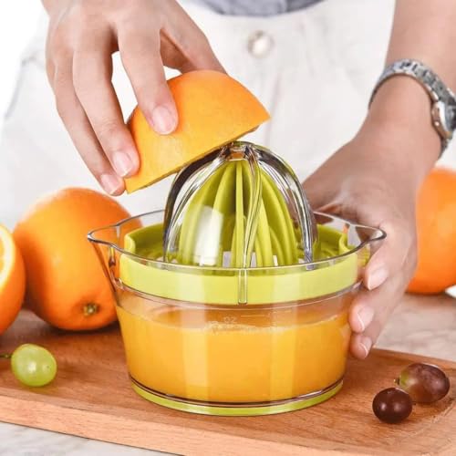 Oblivion Manual Citrus Juicer 1 Pc – Plastic Handheld Orange & Lemon Squeezer – BPA-Free Durable Design for Fruit Press, Sweet Lime & Fresh Juice Extraction – Easy to Use Manual Juicer for Kitchen Use