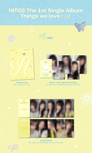HITGS Things we love : H 1st Single Album with Tracking Sealed (PLVE Hi Version) + Extra photocards