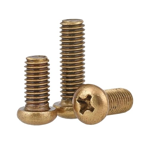 M4 M5 M6 真鍮丸頭十字溝ねじ 真鍮機械ねじ なべ頭(M5x16)