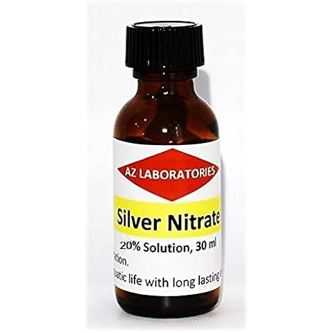 Silver Nitrate Solution / 20% / 30 ML / 1 FL OZ/USA/Ship Same Day Cover