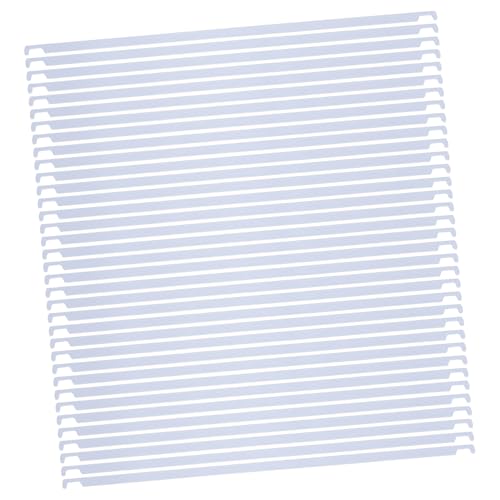 Barres de classement réglables Uonlytech en métal blanc rigide pour archivage durable