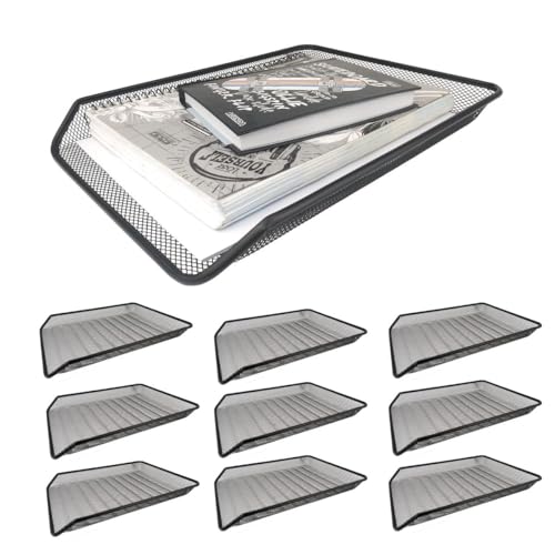Markys Store - Bandeja Organizadora Multiuso Mesa Escritório Preta - Kit 10un