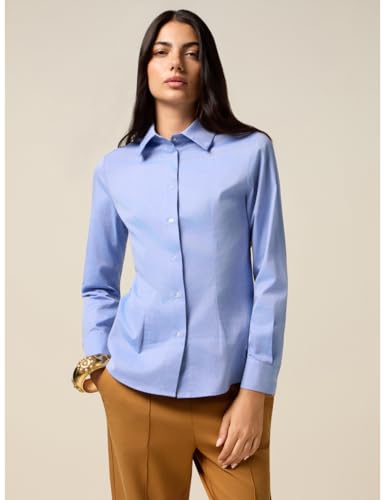 Oltre: Camicia In Popeline 100% Cotone Azzurro. 52 Stagione Autunno Inverno 2025 - 2