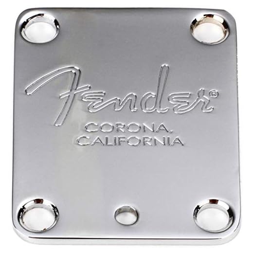 Fender Plaque manche guitare American Series Chrome