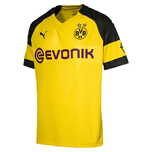 PUMA Trikot BVB Home Shirt Replica with Evonik Logo with OPEL Logo, Cyber Yellow, S, 753310