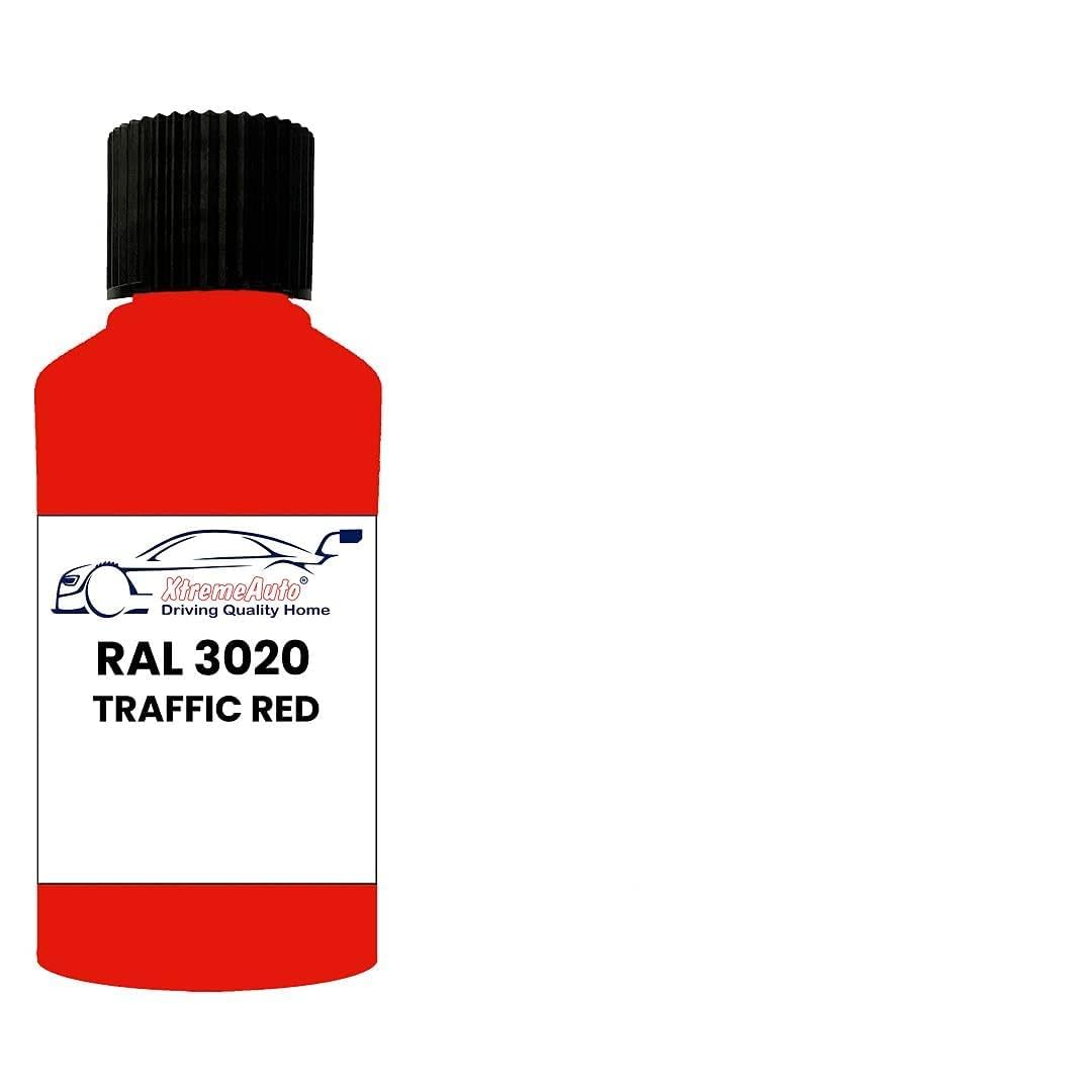 Xtremeauto RAL 3020 Traffic red GLOSS TOUCH UP PAINT BRUSH REPAIR SCRATCH UPVC PVC METAL WOOD