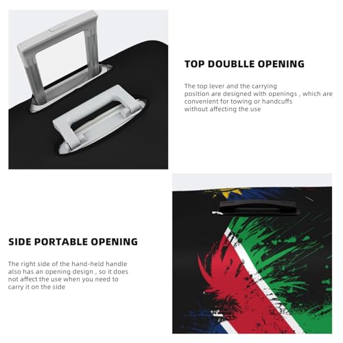 Travel Luggage Cover Namibia Namibian Flag Fashion Washable Baggage Suitcase Protector Fit For Luggage Small4