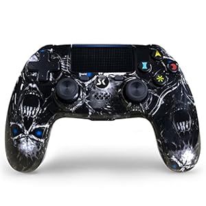 Wireless Controller for PS4, Black Skull Series High Performance PS-4 Gaming Controller for Playstation 4 /Pro/Slim/PC…