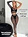 EHSUYAB Rave Outfits For Women, Sexy Mesh Jumpsuit Party Club, 2 Piece Body Stocking Lingerie Fishnet Bodysuit Music Festival Black