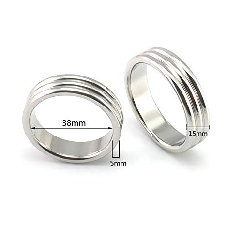 ペニスリング ステンレスリング アダルトグッズ 男性用 コックリング (38mm) - 画像5