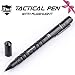 MCCC Professional Tactical Pen Self Defense Pen With with Built-In LED Flashlight, DNA Defender&Glass Breaker Writing Multifunctional Survival Tool(Black)