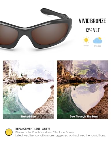 Image of BLAZERBUCK Anti-salt Polarized Replacement Lenses for Oakley Monster Dog Sunglass