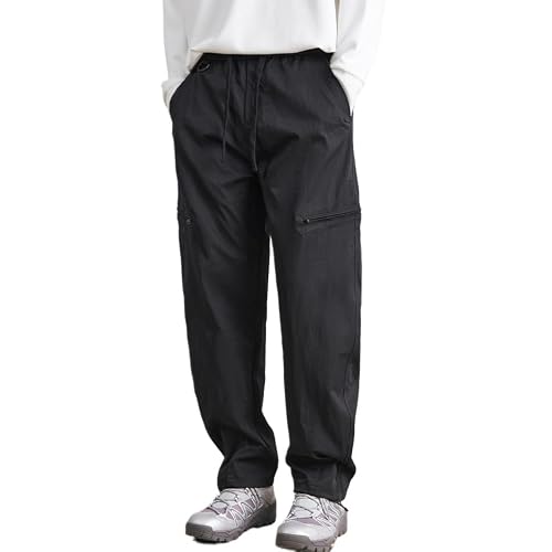 Men's Casual Cargo Hiking Pants with Zipper Pockets