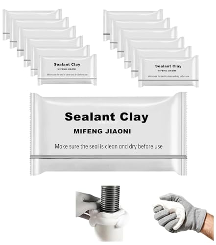 6 pcs Sealant Mastic Waterproof Wall Repair Sealing Clay for Air Conditioning Hole and Drainage Pipes Gap Wall Hole Repair Quick Mending Mud Putty
