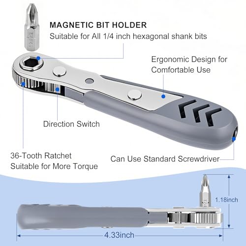 TUXIYA 30in1 Right Angle Screwdriver