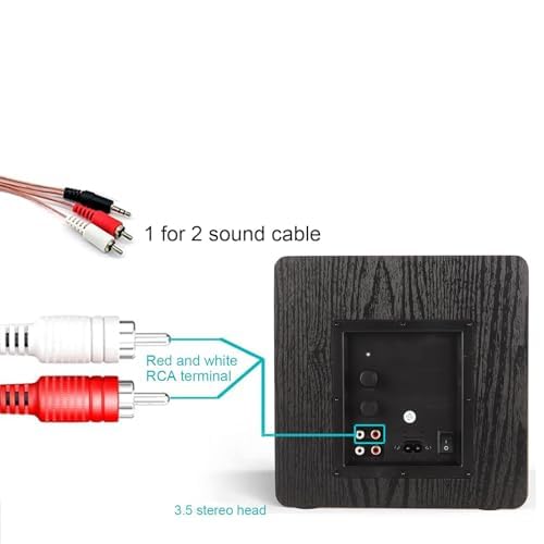 Subwoofer alimentato da 100 W da 16,5 cm, altoparlante basso attivo per home theater e audio PC, design compatto
