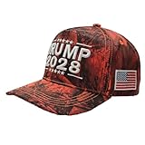 45 47 Trump 2028 Hat, Women & Men Embroidered Patriotic Hats, Adjustable Golf Baseball Cap