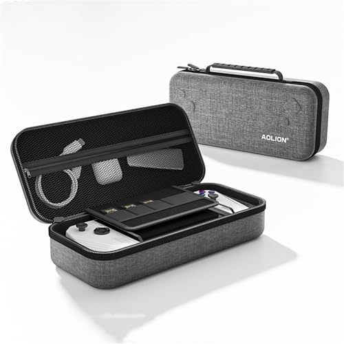 for ROG ALLYケース 収納ケース EVAハードケース 大容量 for ROG ALL収納バッグ ハードバッグ ゲームカード/充電器アクセサリー収納バッグ ポータブルハンドバッグ アンチドロップ 全面保護 Steam Deck用保護ケース トラベル