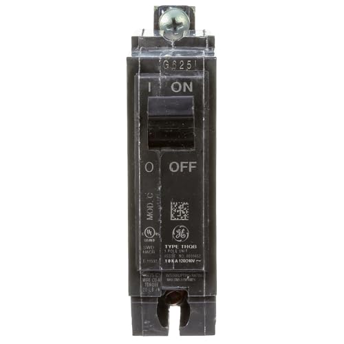 ABB TEY/Q-Line® THQB1125 Miniature Circuit Breaker • 25A Single Pole Breaker • 120/240 VAC, 10 kA Interrupt • Thermal Magnetic Trip • Bolt-On Installation • HACR & SWD Rated - image 1