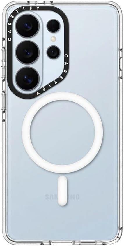 CASETiFY Magnetic Clear Galaxy S26 Ultra Case [Anti-Yellowing/Slim & Sleek / 6.6 ft Military Grade Protection/Magnetic Compatible] - Clear