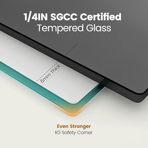 Image of 56-60 inch W x 76 inch H Frameless Sliding Shower Door, Stainless Steel Round Tube Bathroom Single Sliding Glass Doors with 1 /4''(6mm) SGCC Clear Tempered Glass, Reversible Installation, Matte Black